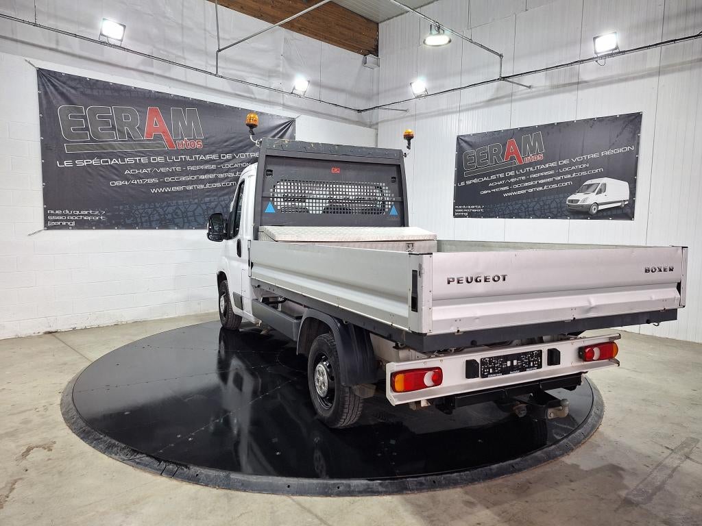 Peugeot Boxer plateau, Auto's, Peugeot, Stof, Wit, Grijs, 2 zetels