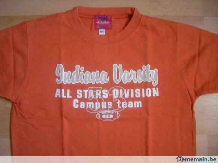 T-shirt orange Prémaman, 8 ans, en EXCELLENT ETAT, Utilisé, Garçon, Chemise ou À manches longues