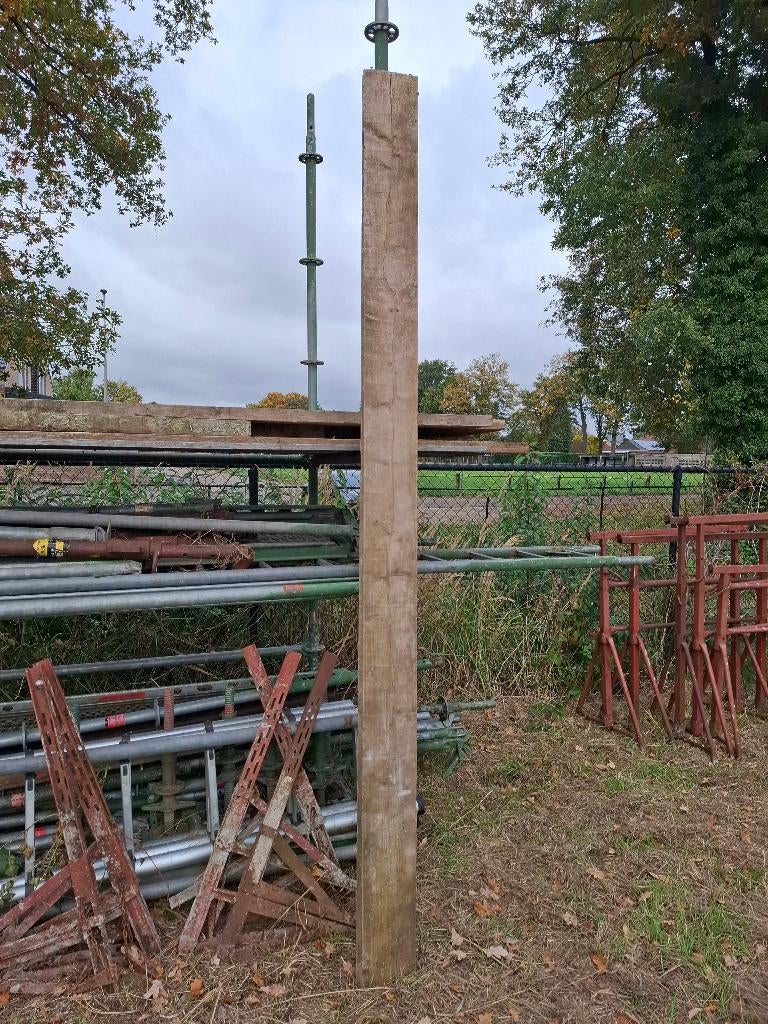 Houten balken, Doe-het-zelf en Bouw, Hout en Planken, Ophalen, Gebruikt, 250 tot 300 cm, 50 mm of meer
