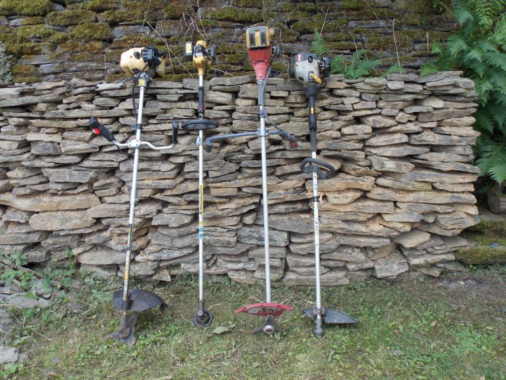 Lot de trois débroussailleuses, Jardin & Terrasse, Enlèvement, Utilisé