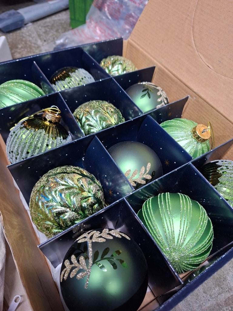 kerstballen glas, Ophalen