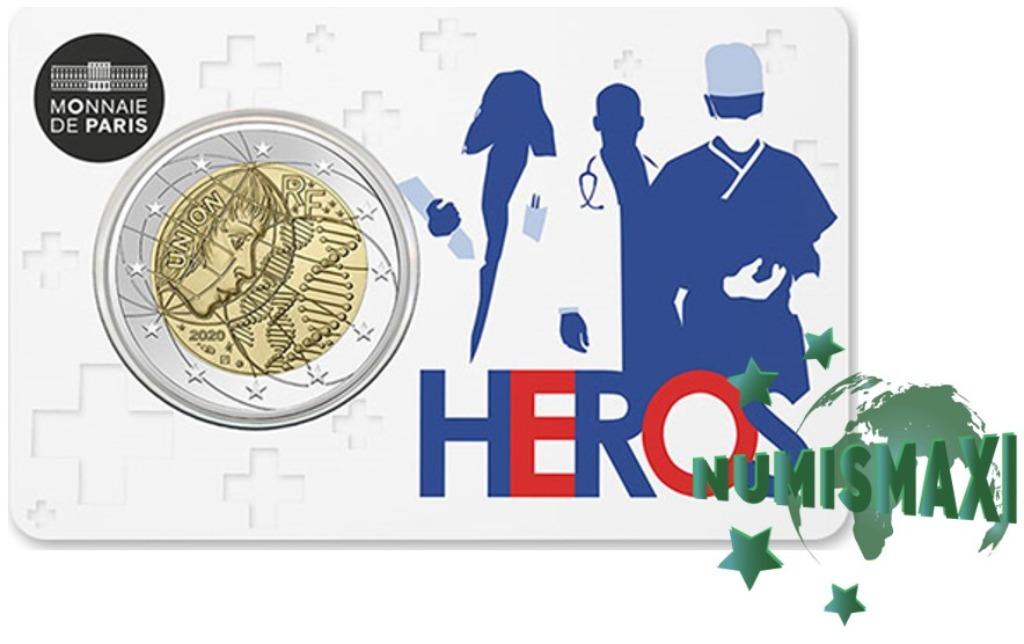 CC 2 euro Frankrijk 2020 Gezondheidszorg HEROS, Ophalen of Verzenden, Frankrijk, 2 euro