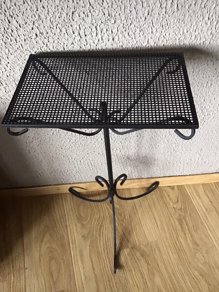 Table d’appoint en fer forgé noire, Maison & Meubles, Tables | Tables d'appoint, Moins de 55 cm, Enlèvement, Utilisé, Métal ou Aluminium