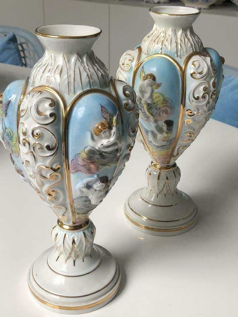 Capodimonte vazen porcelein, Enlèvement ou Envoi