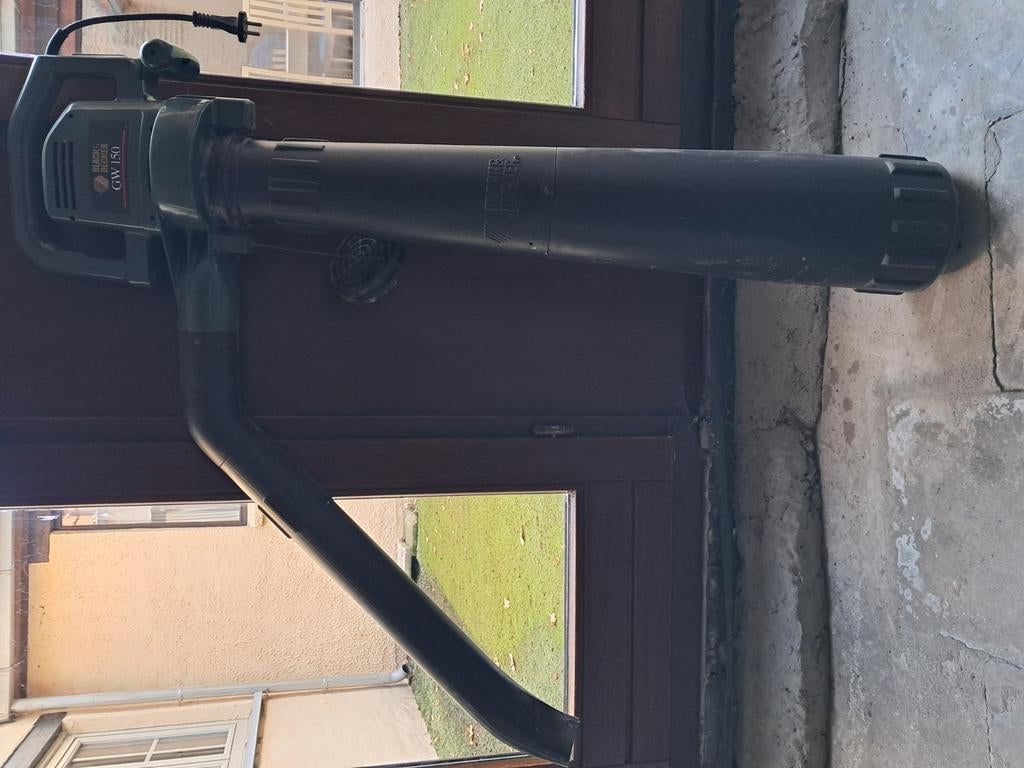Black en Decker bladblazer met opvangzak, Ophalen, Gebruikt, Met opvangzak