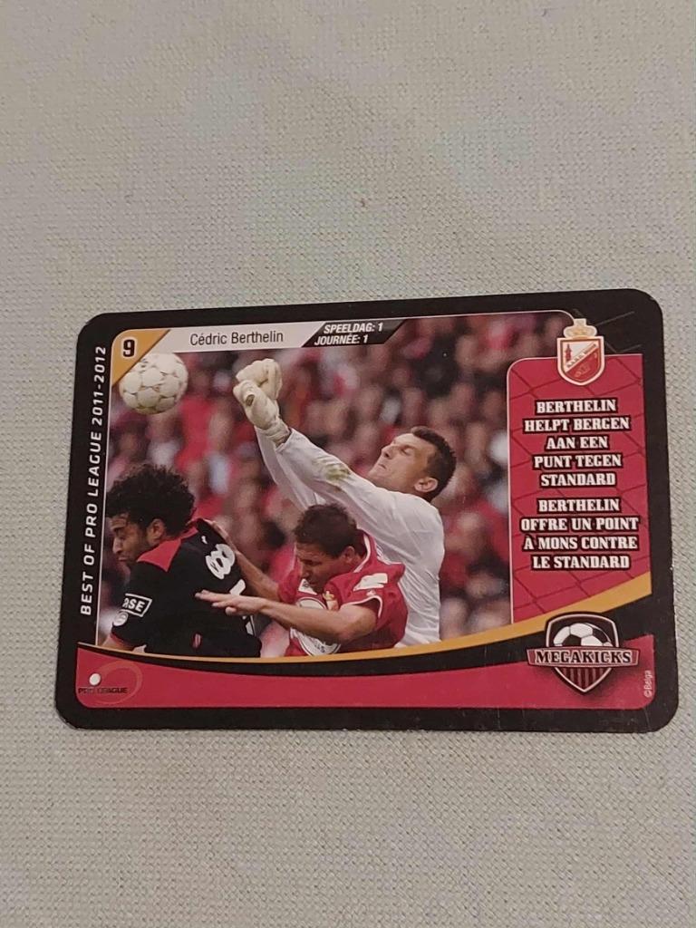 Voetbalkaart : Megakicks / Cédric Berthelin / RAEC Mons, Envoi, Comme neuf, Cartes de joueur
