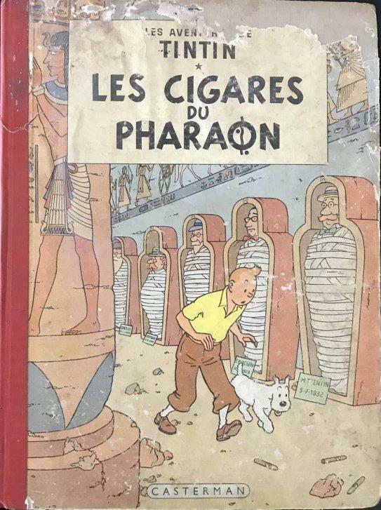 Kuifje "De sigaren van de farao" Casterman 1960 - B29, Boeken, Gelezen