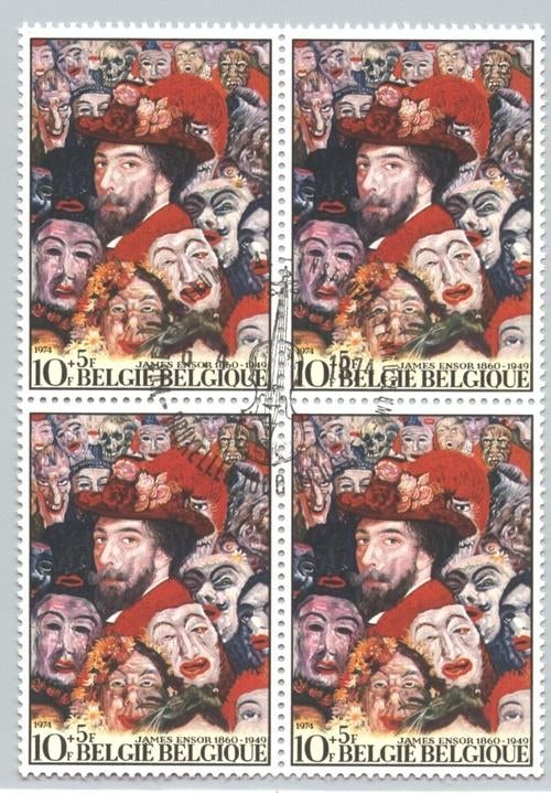 1974 James Ensor, Timbres & Monnaies, Envoi