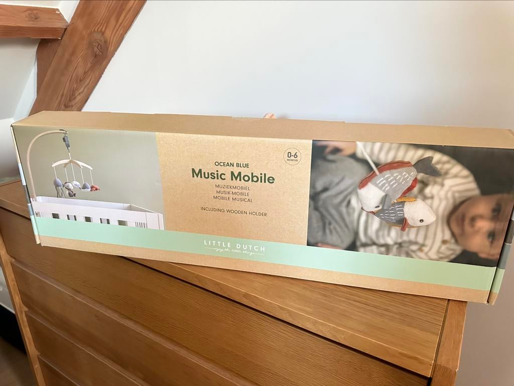 Muziekmobiel Little Dutch - ocean blauw, Ophalen, Zo goed als nieuw, Mobiel