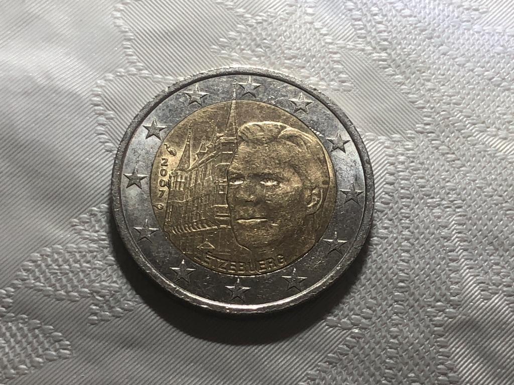 Pièce commémorative de 2 euro 2007 Luxembourg usagée., Timbres & Monnaies, Monnaies | Europe | Monnaies euro, Enlèvement ou Envoi