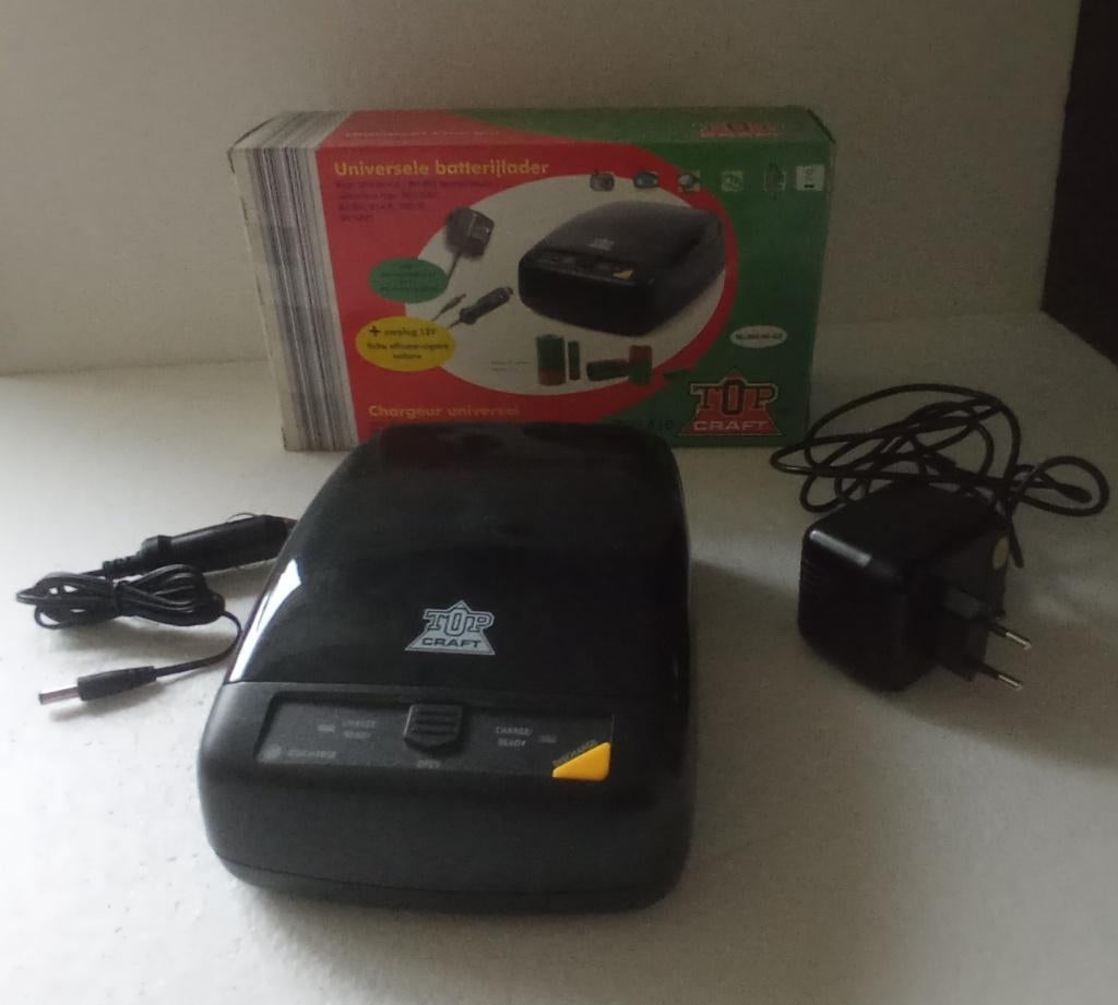 Universele Batterijlader TopCraft TCU 810 Ni-MH/Ni-Cd, Elektronische apparatuur, Overige elektronische apparatuur, Zo goed als nieuw