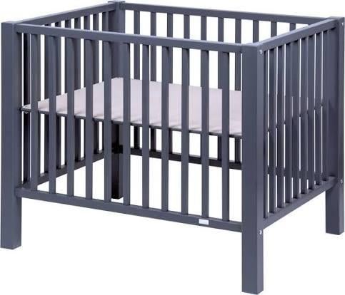 Parc quax - gris anthracite + matelas déhoussable bamboo, Enlèvement, Bois