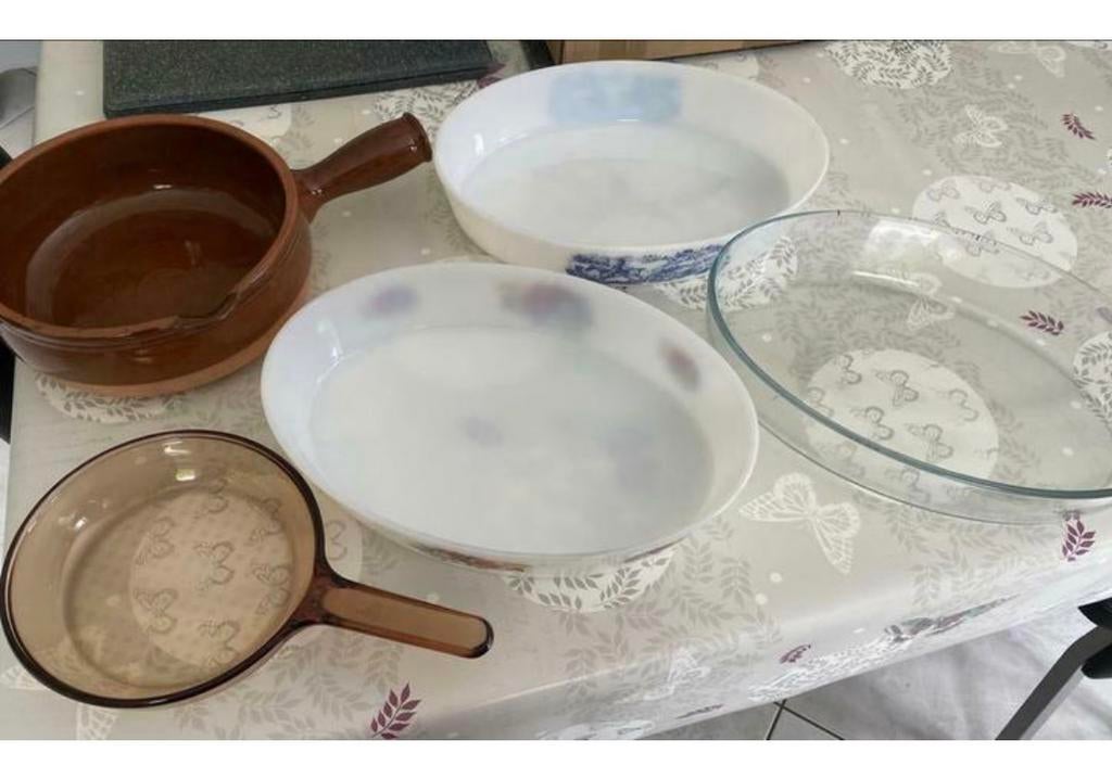Lot de 5 plats pour cuisson au four, Utilisé, Autres styles, Autres types