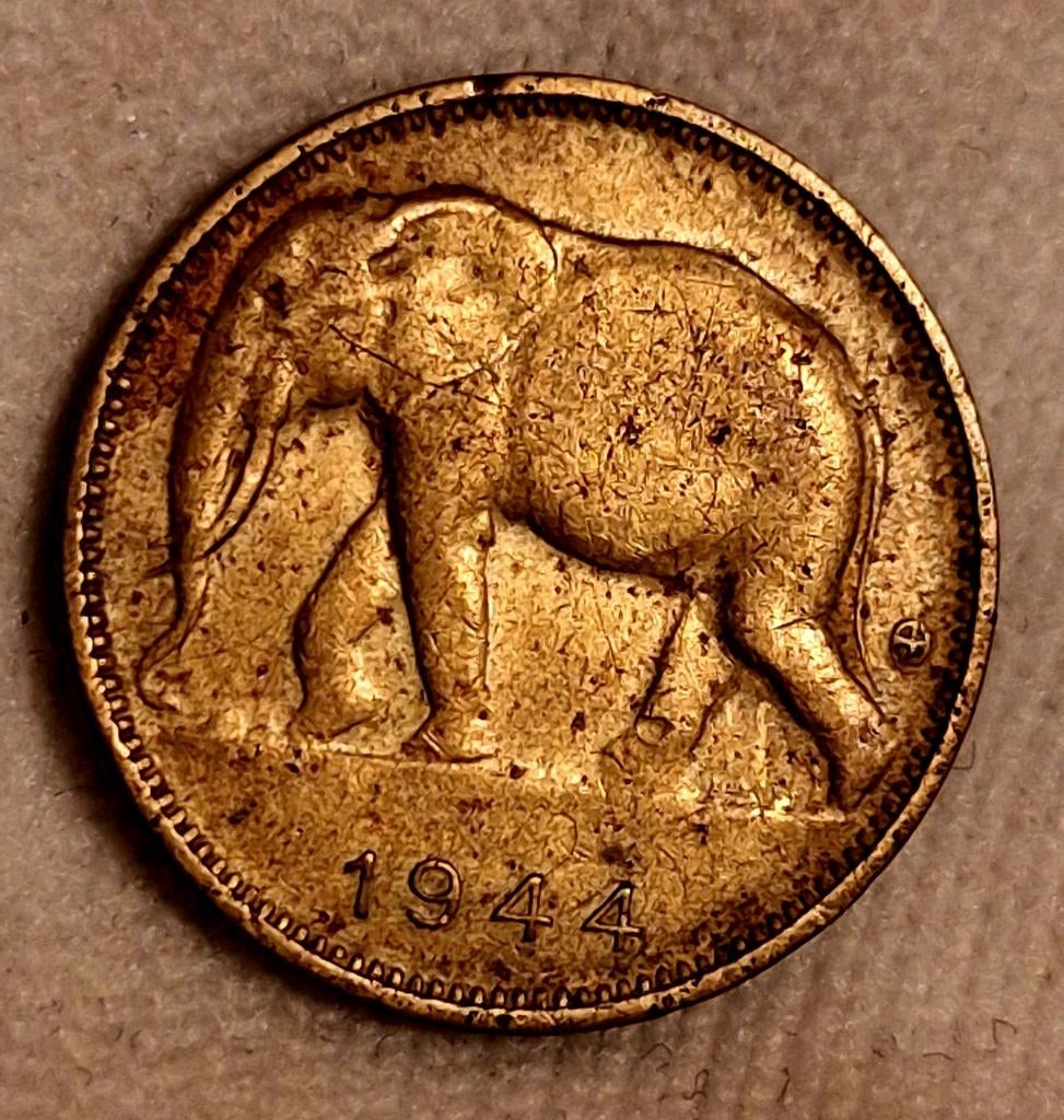Koloniale valuta 1 Fr. 1944 Belgische Congo, Verzenden
