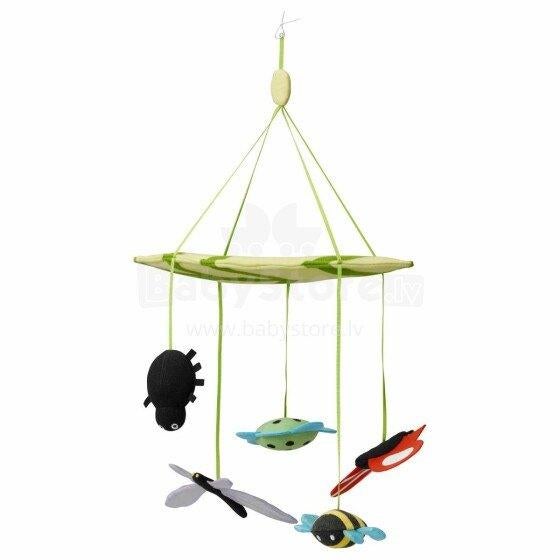 Mobiel vr babybedje met vlinderbloem libelle bij en mol, Kinderen en Baby's, Ophalen of Verzenden, Zo goed als nieuw, Wieg