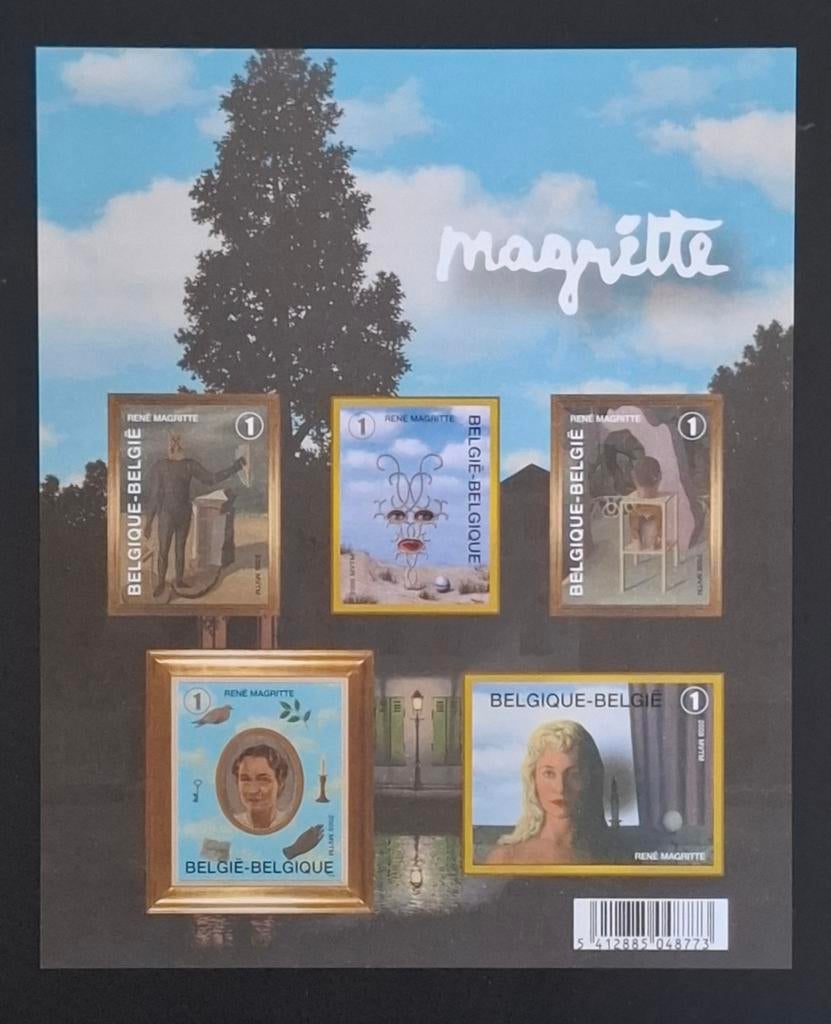 België: OBP 3742/46-BL151 Ong. René Magritte 2008., Postzegels en Munten, Ophalen of Verzenden, Zonder stempel, Postfris, Postfris