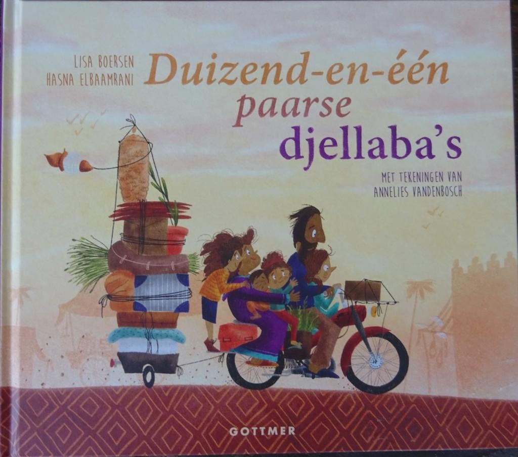Duizend-en-één paarse djellaba's-lisa boersen/hasna elbaam, Boeken, Kinderboeken | Kleuters, Jongen of Meisje, Ophalen of Verzenden