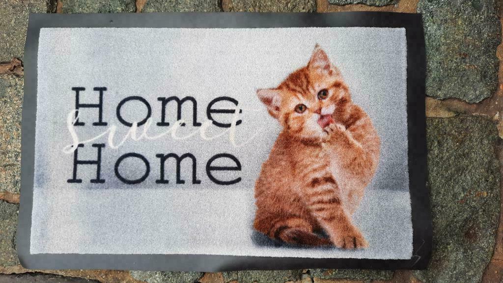 Voetmat met KAT motief  VERLAAGDE PRIJS, Ophalen, Binnen, Rubber, Nieuw