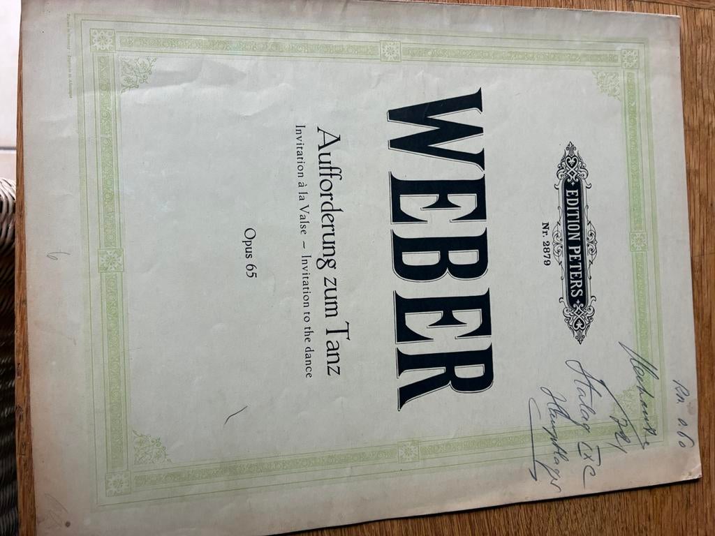Partition musicale Stalag IX de la Seconde Guerre mondiale, Collections, Envoi, Autres, Autres types