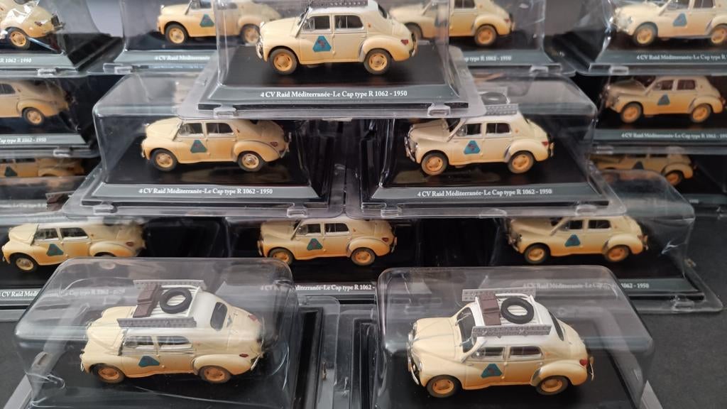 Renault 4CV rally autootjes Eligor 1:43, Ophalen of Verzenden, Zo goed als nieuw, Auto, Overige merken