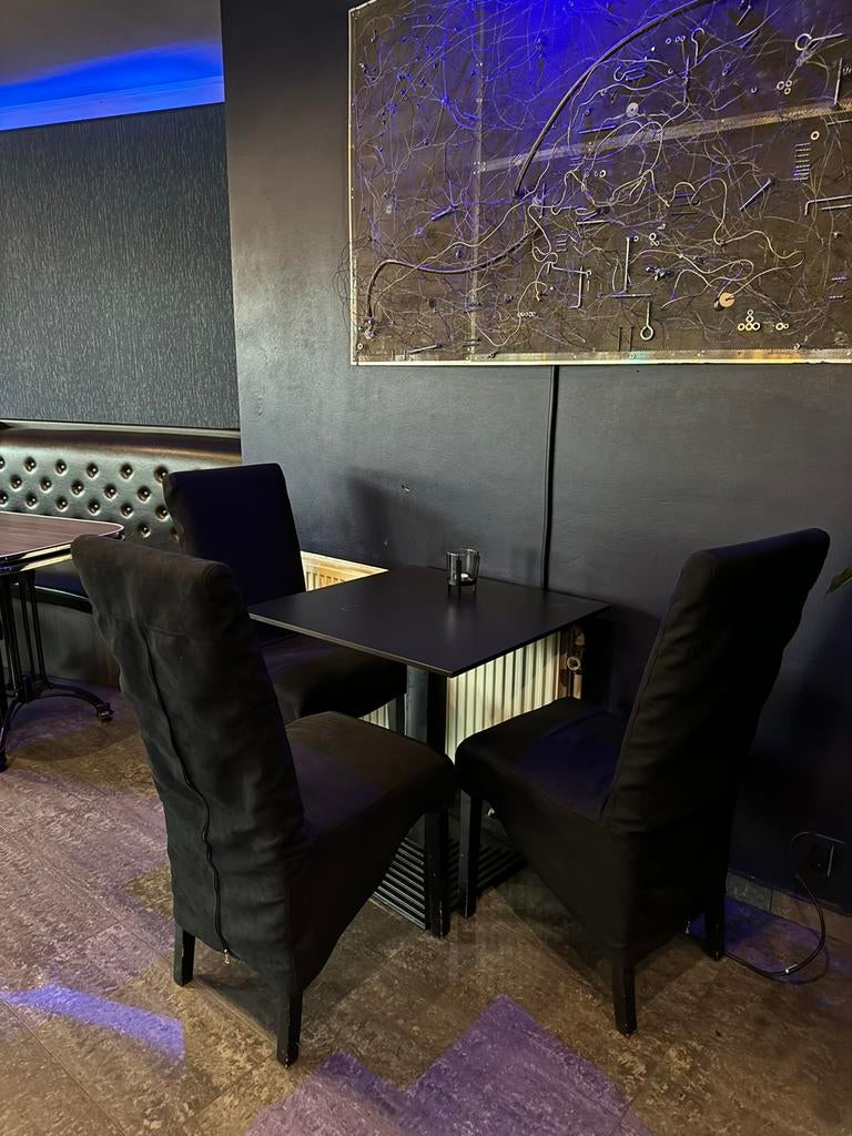 30 Housse de chaise noir neuf qualité premium tissu épais, Neuf, Enlèvement ou Envoi, Cinq, Six Chaises ou plus, Tissus