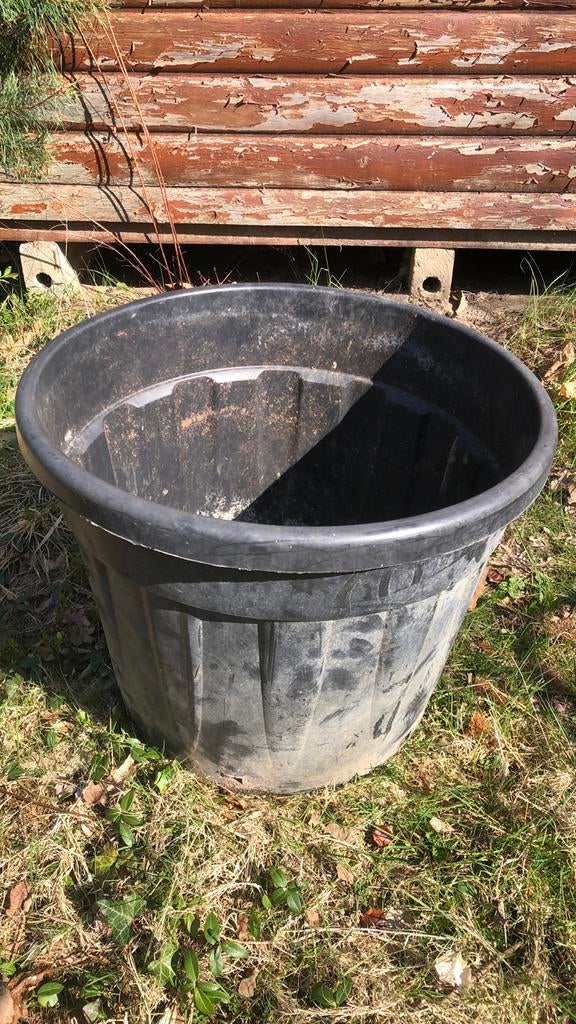 Kunststof bloempot voor planten, Gebruikt, 40 cm of meer, Rond, Ophalen of Verzenden