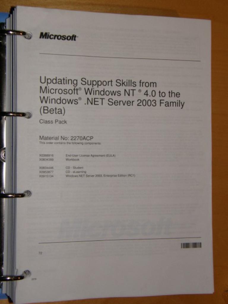 Updating Support Skills from Microsoft Windows NT, Computers en Software, Besturingssoftware, Ophalen of Verzenden, Gebruikt, Windows