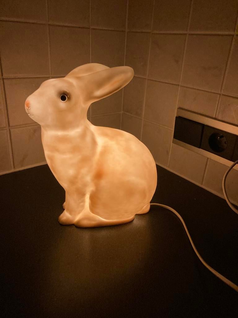 Sfeerverlichting konijn vintage, Ophalen, Kunststof, Zo goed als nieuw, Minder dan 50 cm