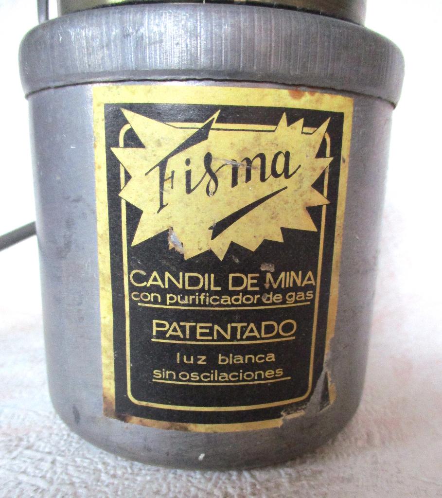 Lampe de mineur FISMA Espagne acétylène carbure charbonnage, Envoi