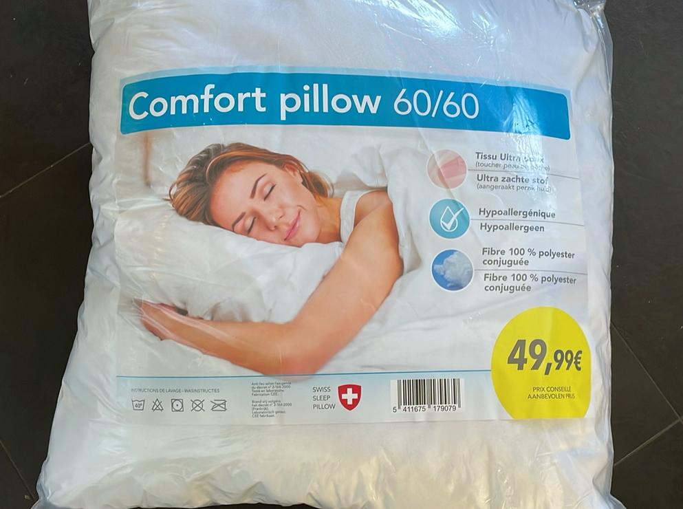 Oreiller médical comfort pillow 60/60, Maison & Meubles, Enlèvement ou Envoi, Neuf