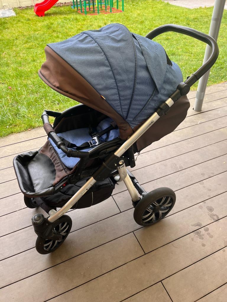 Complete kinderwagen  3-in-1 Bebetto Holland, Kinderen en Baby's, Kinderwagens en Combinaties, Gebruikt, Luchtbanden, Combiwagen