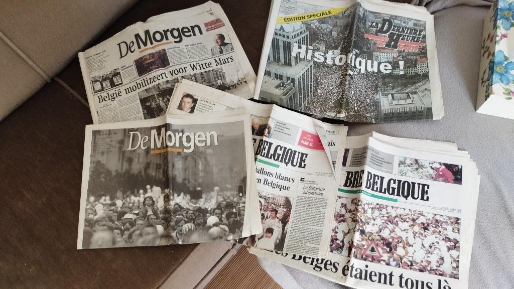 Kranten 1996 Witte Mars in Brussel, Verzamelen, Verzenden, 1980 tot heden, Krant