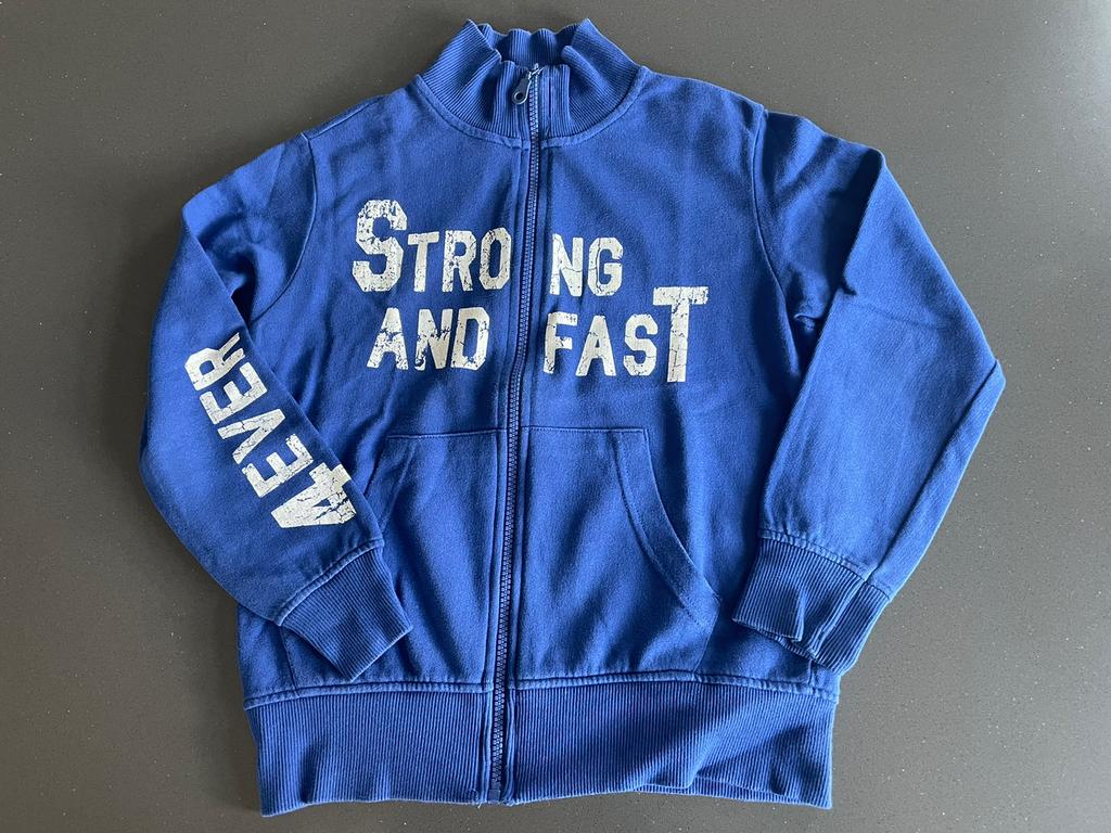 Vestje met lange rits Benetton maat 140, Ophalen of Verzenden, Gebruikt