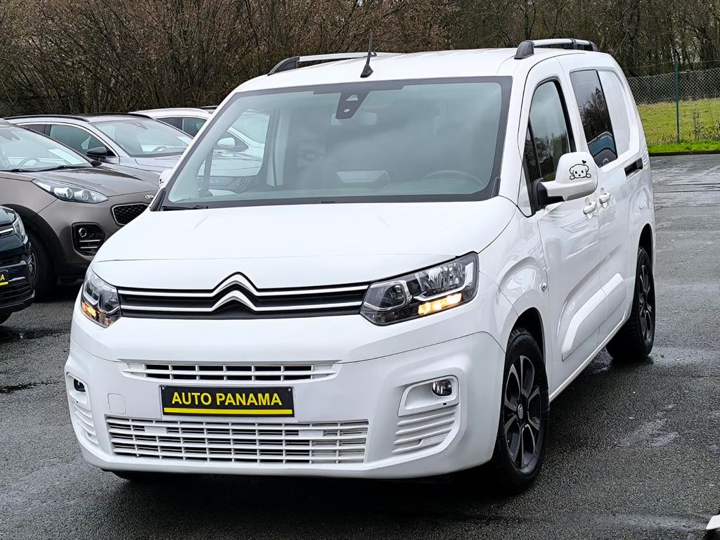 Citroen Berlingo 1.5 BlueHDi XL DOUBLE CABINE 5PL CLIM GPS, Achat, Euro 6, Entreprise, Noir