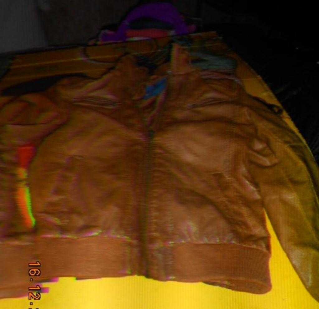 Blouson " cuir " marron, Enlèvement ou Envoi, Taille 36 (S), Brun, Comme neuf