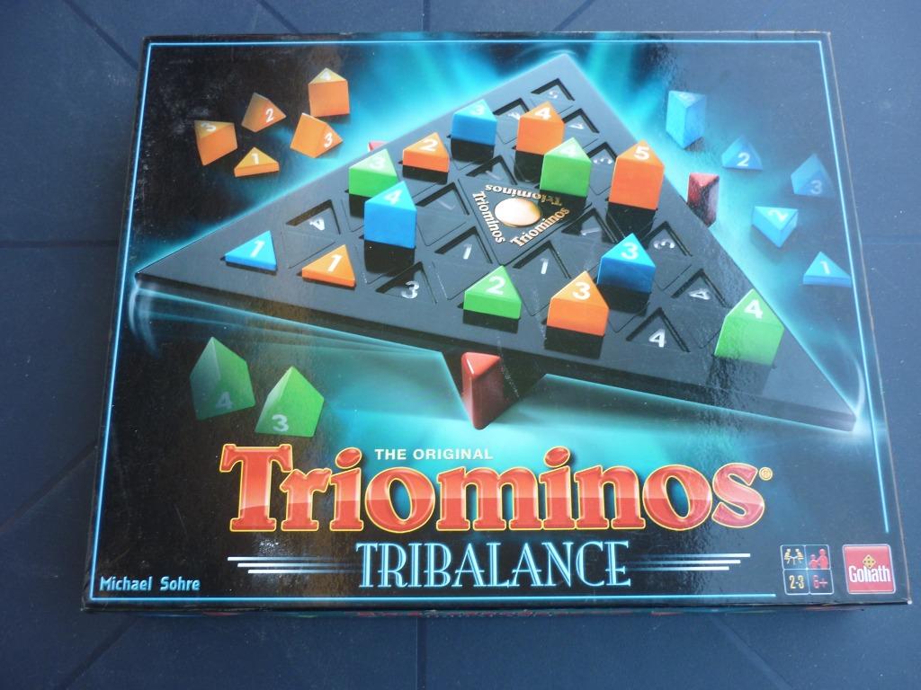 Jeu de société - Triominos Tribalance - Goliath, Hobby en Vrije tijd, Gezelschapsspellen | Bordspellen, Gebruikt, Een of twee spelers