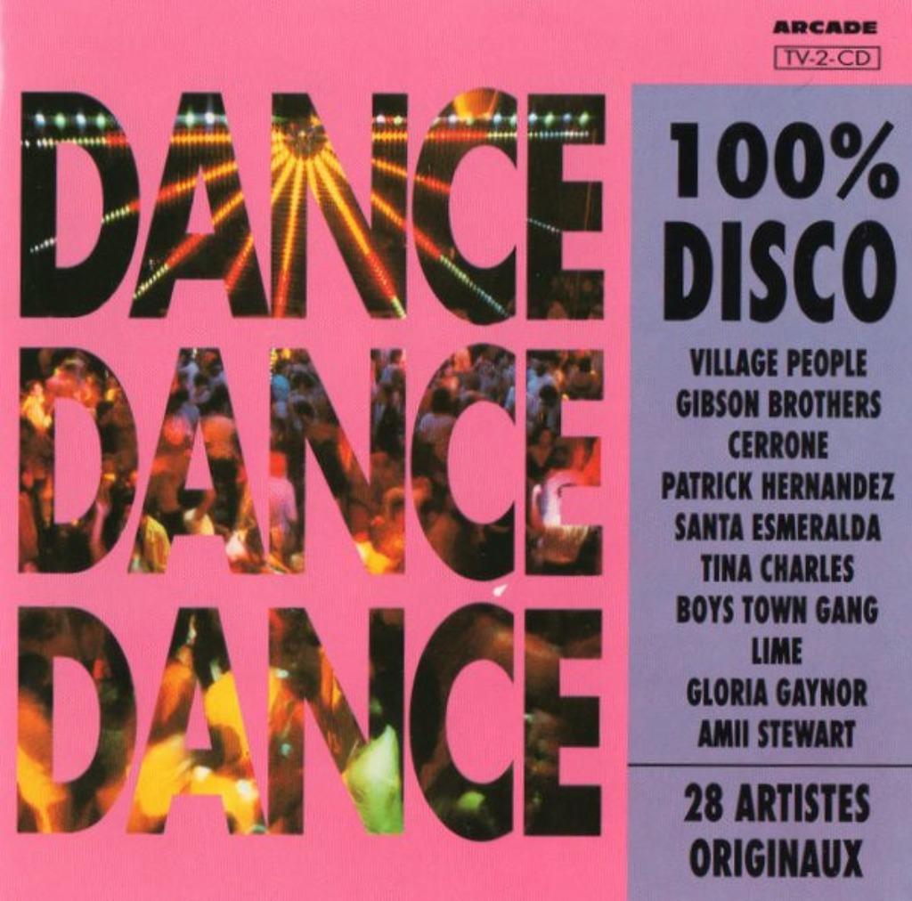 Dance Dance Dance : 100% Disco - Various (2 CD), Enlèvement ou Envoi, Comme neuf, Pop