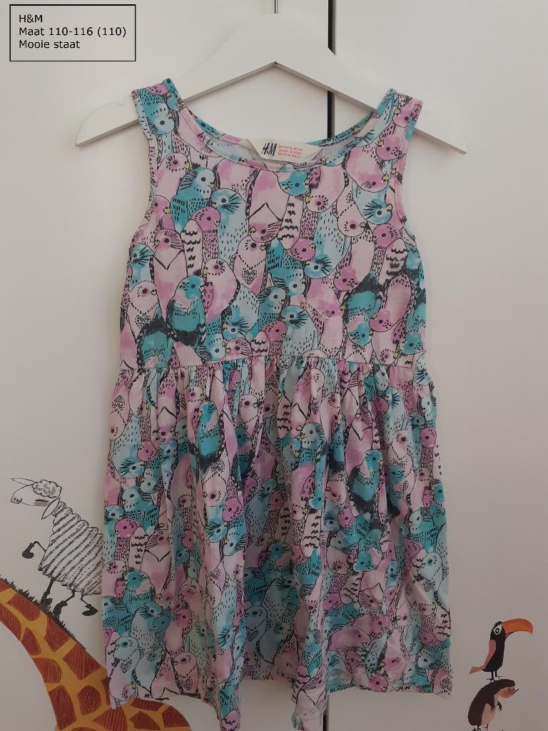Mouwloos kleedje H&M maat 110/116 (110), Kinderen en Baby's, Kinderkleding | Maat 110, Gebruikt, Meisje, H&M, Ophalen of Verzenden