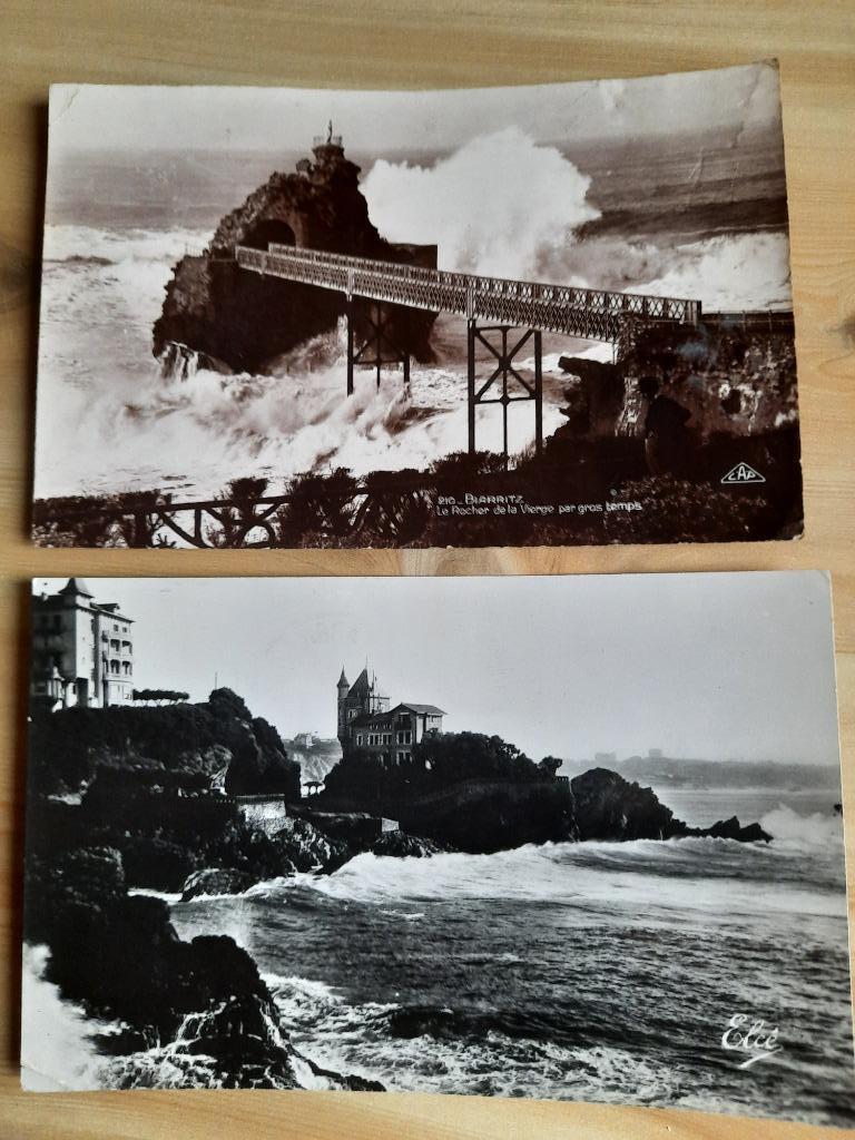 BIARRITZ-ansichtkaarten, Verzamelen, Postkaarten | Buitenland, Ophalen of Verzenden, Gelopen, Frankrijk
