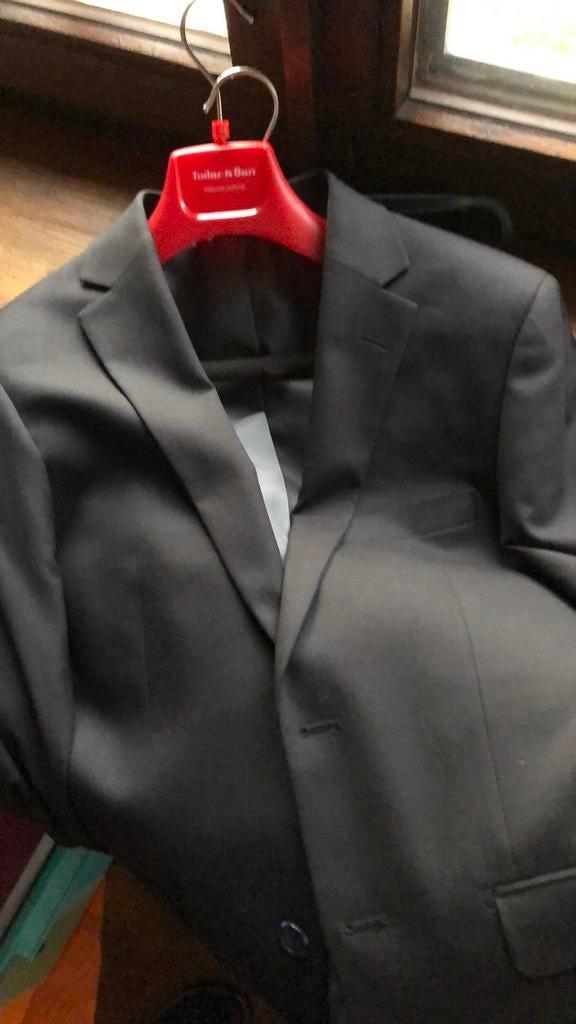 Costume Tailor and Son pour homme, laine, neuf, gris noir, Neuf, Enlèvement ou Envoi, Tailor and son, Taille 48/50 (M)