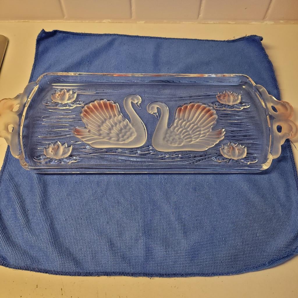 vintage serveerschaal of cakeschaal, Ophalen