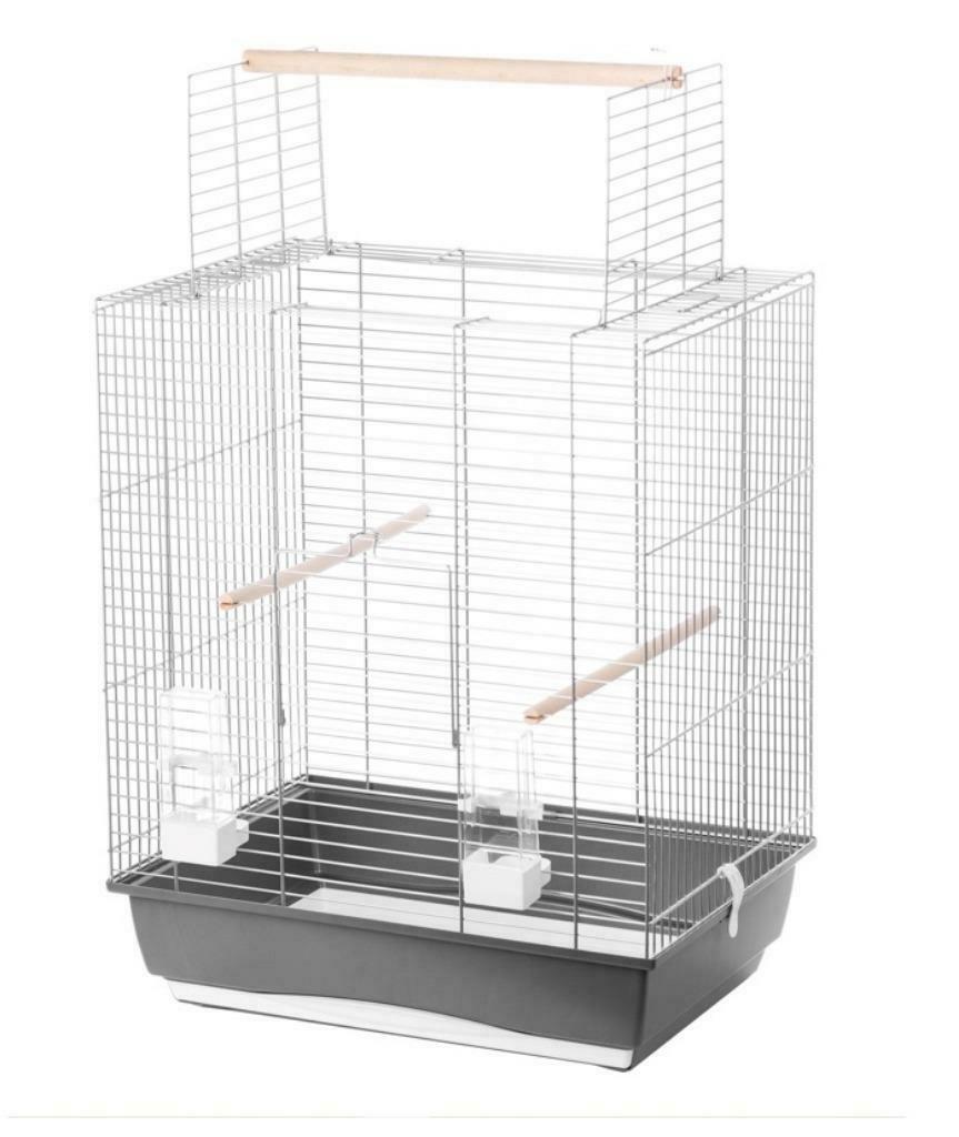 Birdcage Big Macaw Argent-Gris, Enlèvement, Neuf, Synthétique, Cage à oiseaux
