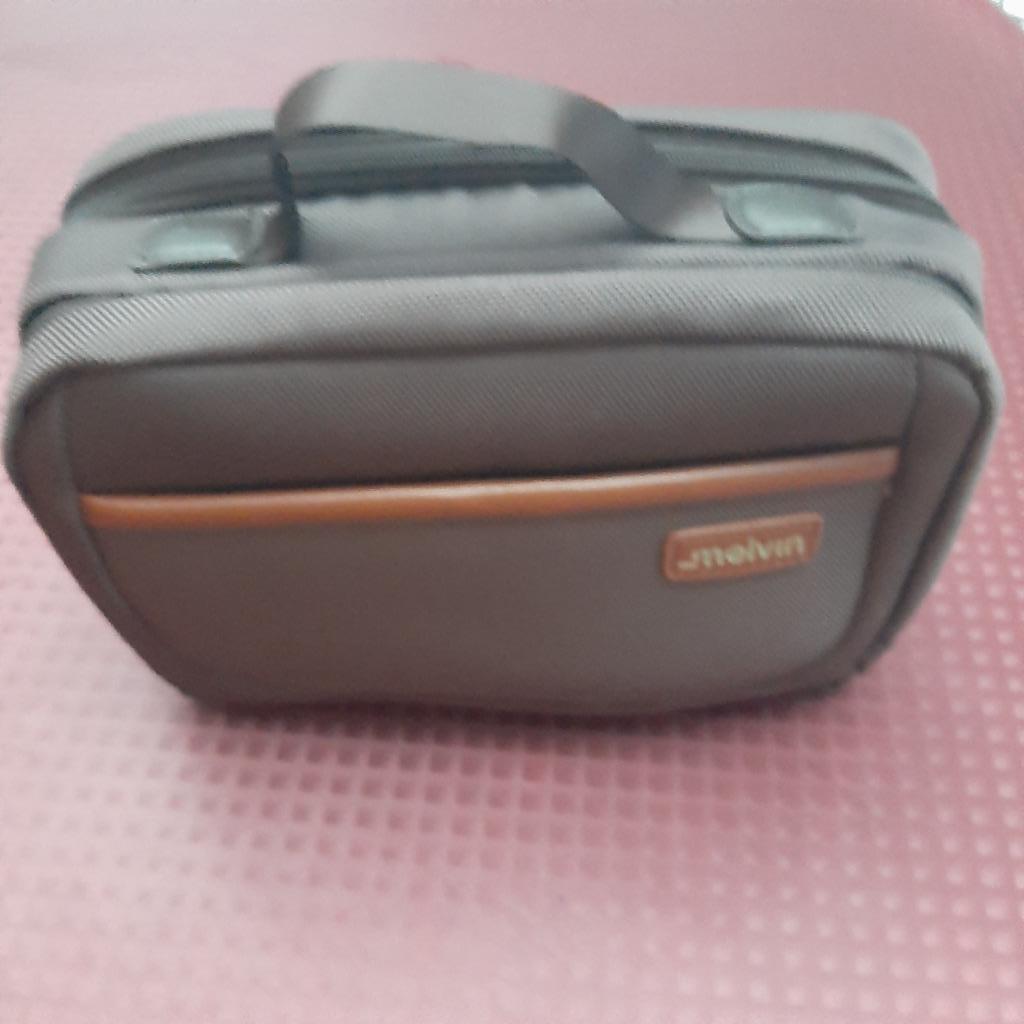 donker bruine toilettas Melvin, Bijoux, Sacs & Beauté, Enlèvement ou Envoi, Utilisé, Brun