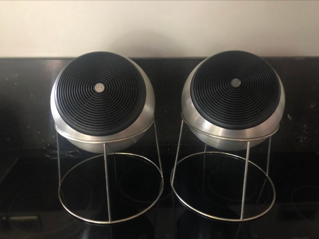 vintage bolvormige pendelspeakers / geluidsboxen WHD 1600, Antiek en Kunst, Ophalen of Verzenden