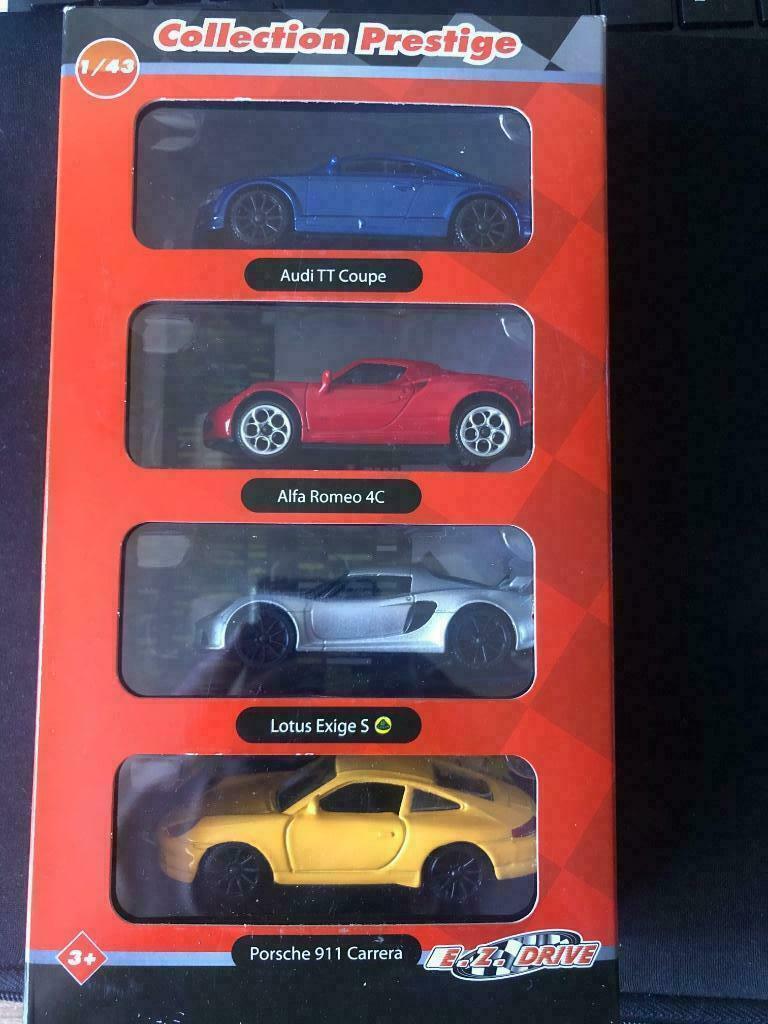 Collection Prestige 4 sportwagens 1/43, Ophalen of Verzenden, Nieuw, Auto