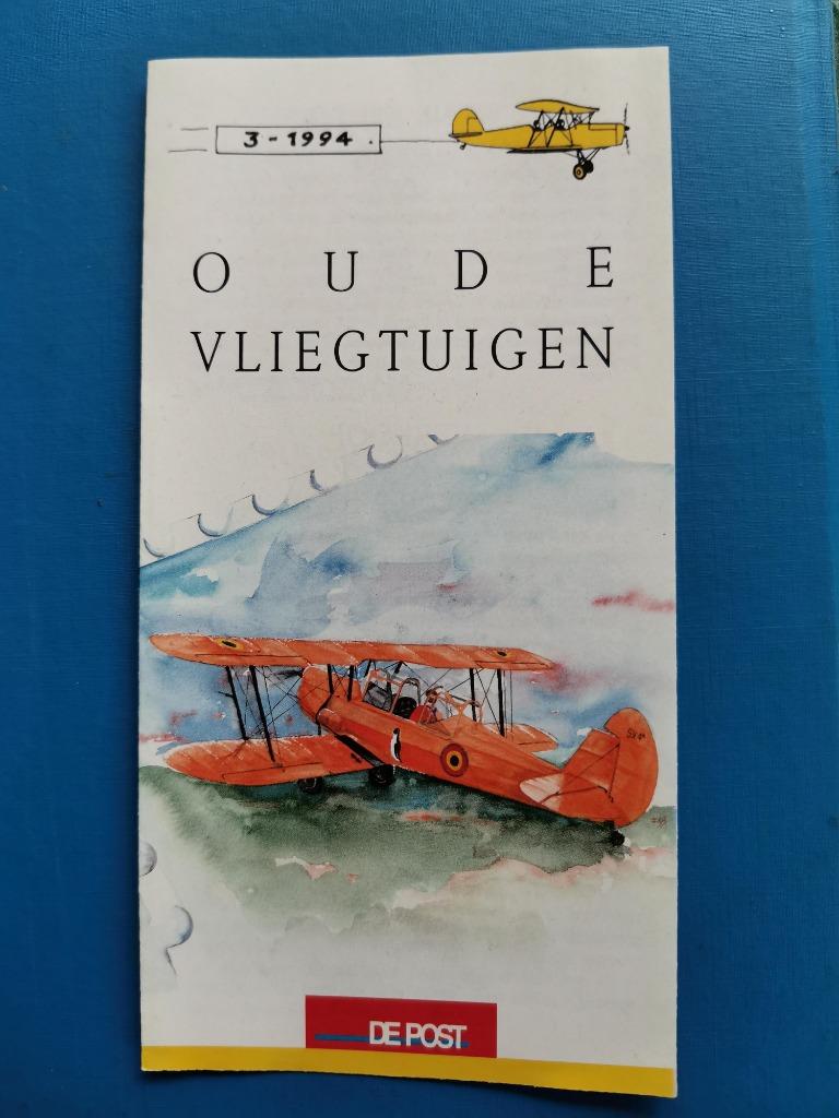 De Post folder - oude vliegtuigen 1994 - tweedekkers, Ophalen of Verzenden
