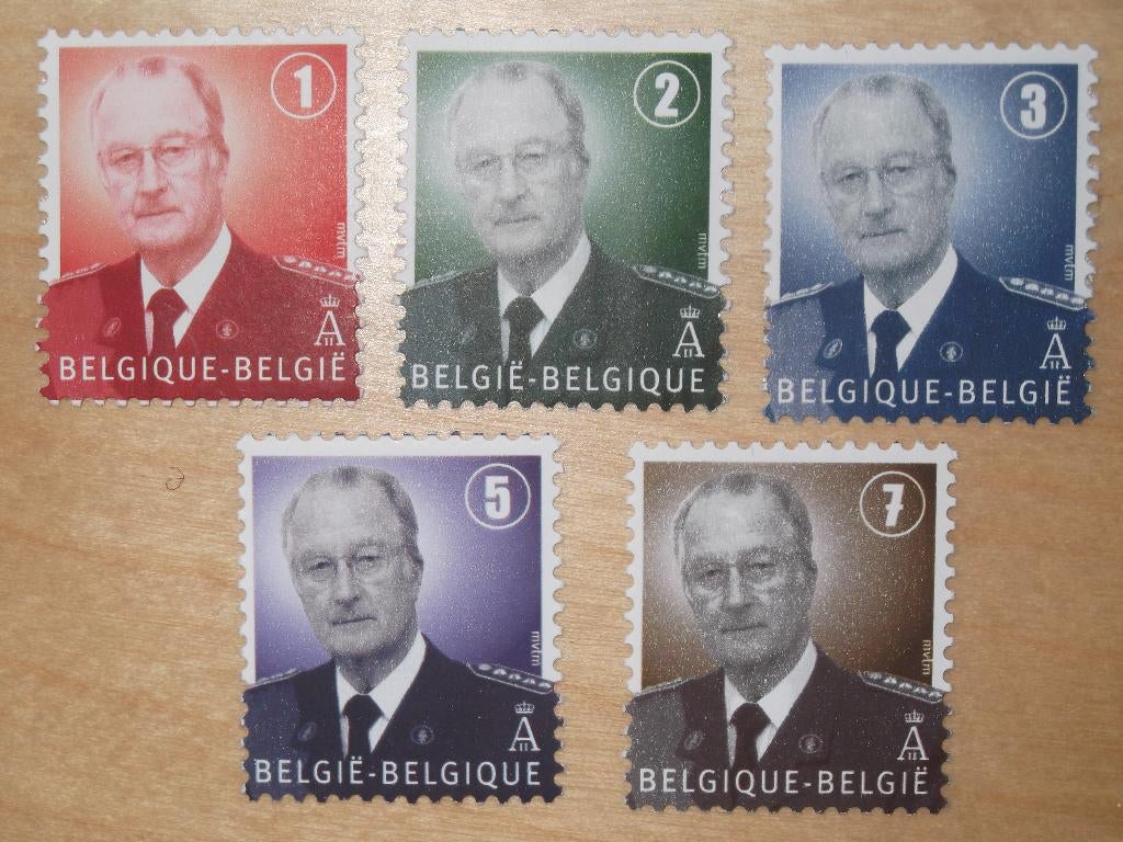 3695-3699 Albert II MNH, Timbres & Monnaies, Timbres | Europe | Belgique, Enlèvement ou Envoi, Non oblitéré, Timbre-poste