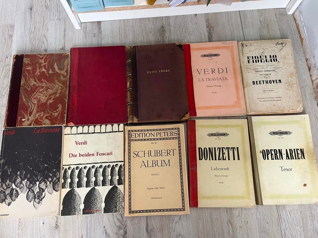 Groot lot oude piano partituren/boeken, Ophalen, Gelezen, Sport, Hobby en Vrije tijd