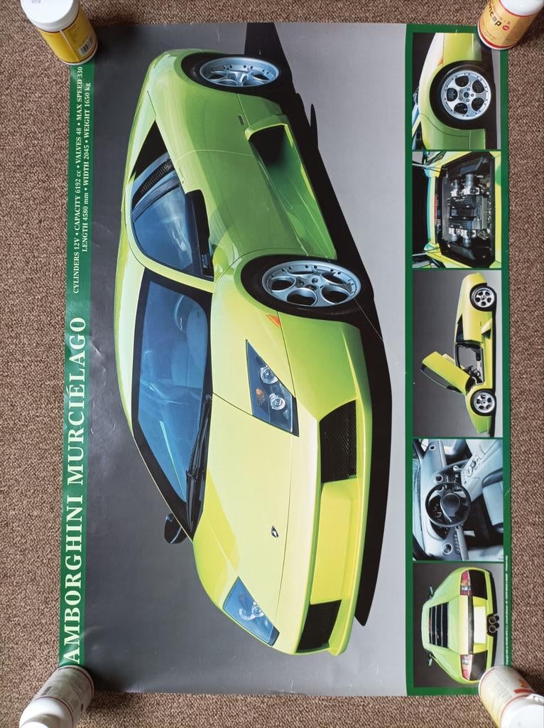 Poster Lamborghini Murcielago, Ophalen of Verzenden, Zo goed als nieuw, A1 t/m A3, Sport