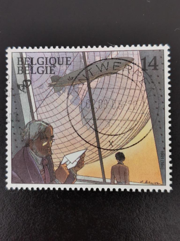 Belgie 1991 - stripverhalen - De Duistere Steden - zeppelin, Ophalen of Verzenden, Gestempeld